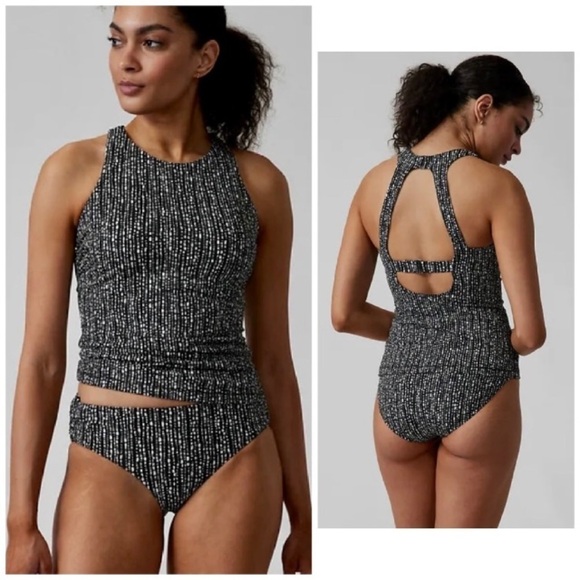 NWT! Athleta Rice Pearls Maldives Tankini Top - Multiple Sizes 🩵 - Picture 1 of 11